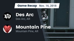 Recap: Des Arc  vs. Mountain Pine  2018