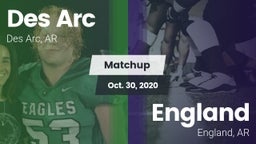 Matchup: Des Arc  vs. England  2020