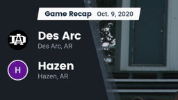 Recap: Des Arc  vs. Hazen  2020