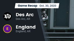 Recap: Des Arc  vs. England  2020