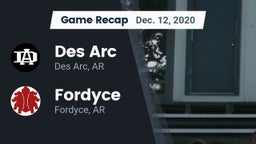 Recap: Des Arc  vs. Fordyce  2020