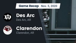 Recap: Des Arc  vs. Clarendon  2020