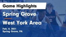 Spring Grove  vs West York Area  Game Highlights - Feb. 8, 2021