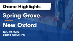 Spring Grove  vs New Oxford  Game Highlights - Jan. 10, 2022