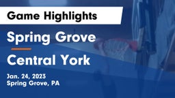 Spring Grove  vs Central York  Game Highlights - Jan. 24, 2023