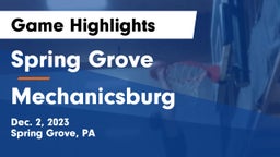 Spring Grove  vs Mechanicsburg  Game Highlights - Dec. 2, 2023