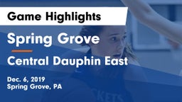 Spring Grove  vs Central Dauphin East  Game Highlights - Dec. 6, 2019
