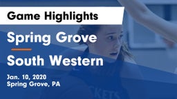 Spring Grove  vs South Western  Game Highlights - Jan. 10, 2020