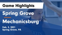 Spring Grove  vs Mechanicsburg  Game Highlights - Feb. 3, 2021