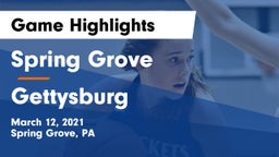 Spring Grove  vs Gettysburg  Game Highlights - March 12, 2021