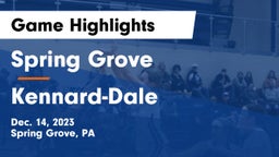 Spring Grove  vs Kennard-Dale  Game Highlights - Dec. 14, 2023