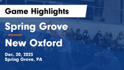 Spring Grove  vs New Oxford  Game Highlights - Dec. 20, 2023