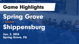 Spring Grove  vs Shippensburg  Game Highlights - Jan. 2, 2024