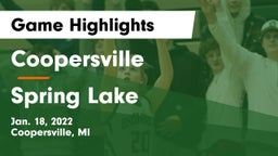 Coopersville  vs Spring Lake  Game Highlights - Jan. 18, 2022