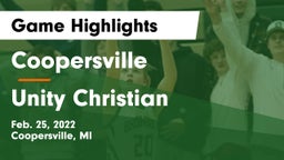 Coopersville  vs Unity Christian  Game Highlights - Feb. 25, 2022