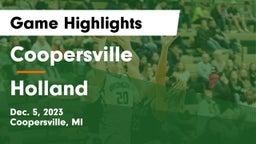 Coopersville  vs Holland  Game Highlights - Dec. 5, 2023