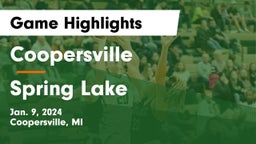 Coopersville  vs Spring Lake  Game Highlights - Jan. 9, 2024