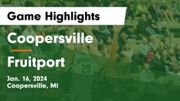 Coopersville  vs Fruitport  Game Highlights - Jan. 16, 2024