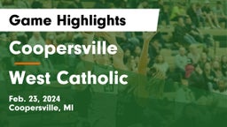 Coopersville  vs West Catholic  Game Highlights - Feb. 23, 2024