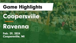 Coopersville  vs Ravenna  Game Highlights - Feb. 29, 2024