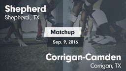 Matchup: Shepherd  vs. Corrigan-Camden  2016