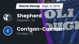 Recap: Shepherd  vs. Corrigan-Camden  2016