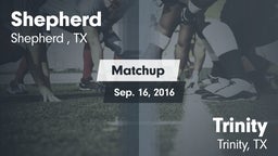 Matchup: Shepherd  vs. Trinity  2016