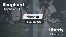 Matchup: Shepherd  vs. Liberty  2016