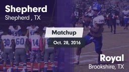 Matchup: Shepherd  vs. Royal  2016