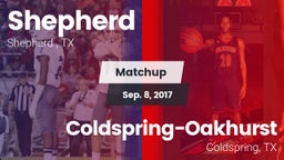 Matchup: Shepherd  vs. Coldspring-Oakhurst  2017