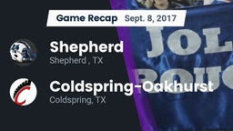 Recap: Shepherd  vs. Coldspring-Oakhurst  2017
