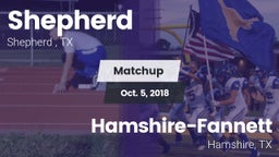 Matchup: Shepherd  vs. Hamshire-Fannett  2018