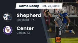 Recap: Shepherd  vs. Center  2018