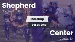 Matchup: Shepherd  vs. Center  2019
