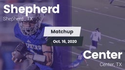 Matchup: Shepherd  vs. Center  2020