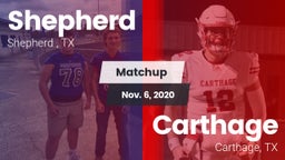 Matchup: Shepherd  vs. Carthage  2020