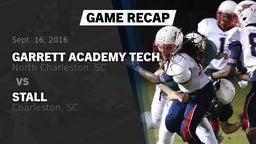 Recap: Garrett Academy Tech  vs. Stall  2016