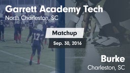 Matchup: Garrett Academy vs. Burke  2016