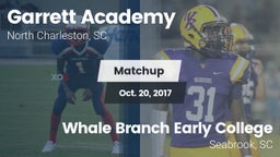 Matchup: Garrett Academy vs. Whale Branch Early College  2017