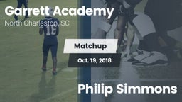Matchup: Garrett Academy vs. Philip Simmons 2018