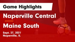 Naperville Central  vs Maine South  Game Highlights - Sept. 27, 2021