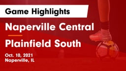 Naperville Central  vs Plainfield South  Game Highlights - Oct. 10, 2021