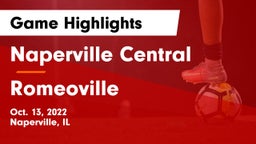 Naperville Central  vs Romeoville  Game Highlights - Oct. 13, 2022