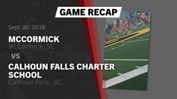Recap: McCormick  vs. Calhoun Falls Charter School 2016