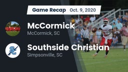 Recap: McCormick  vs. Southside Christian  2020