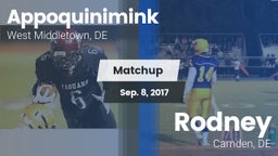 Matchup: Appoquinimink High vs. Rodney  2016