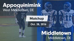 Matchup: Appoquinimink High vs. Middletown  2016