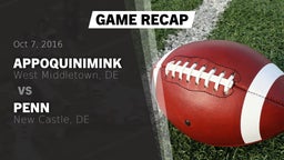 Recap: Appoquinimink  vs. Penn  2016