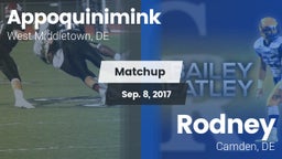 Matchup: Appoquinimink High vs. Rodney  2017