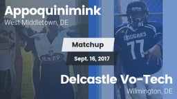 Matchup: Appoquinimink High vs. Delcastle Vo-Tech  2017